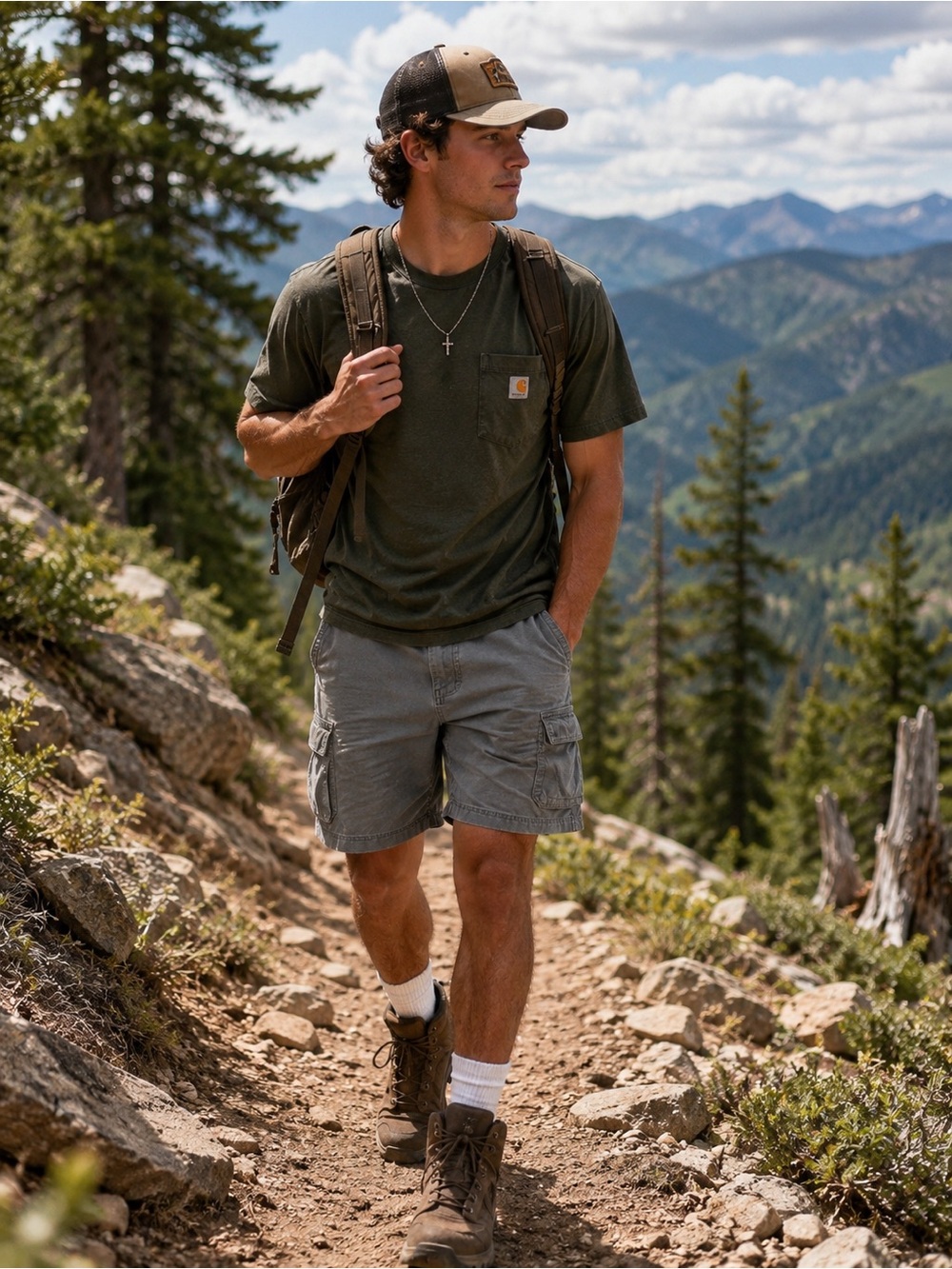 Croft & Barrow Men’s 34 Gray Cargo Shorts - Rugged Outdoor Utility